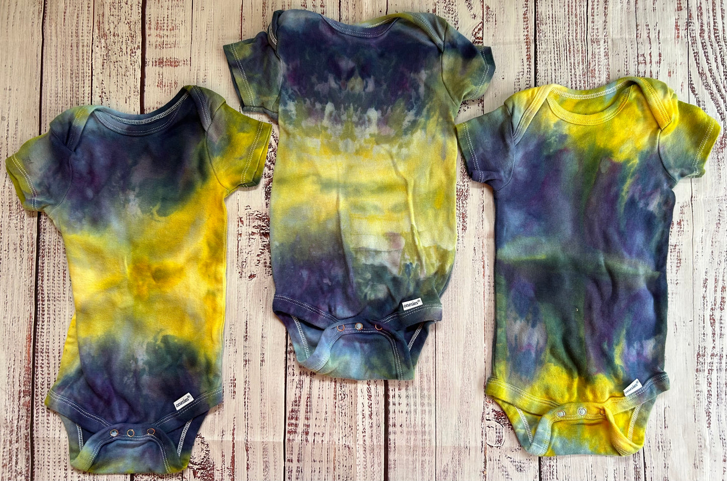 Ice Dye Onsies (all 3)